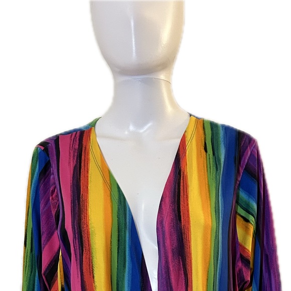 Women’s Rouge Collection Multicolored Duster Size 3X - Picture 2 of 15